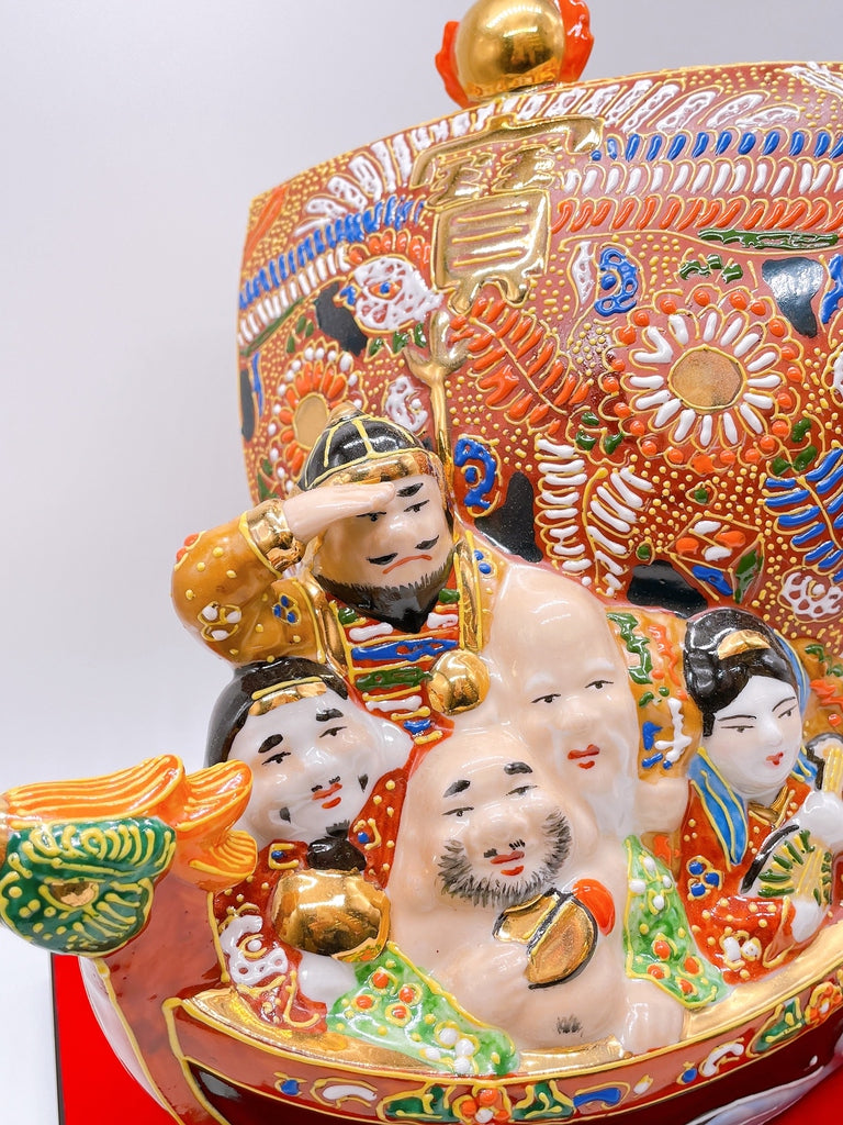 日本九谷燒七福神宝船