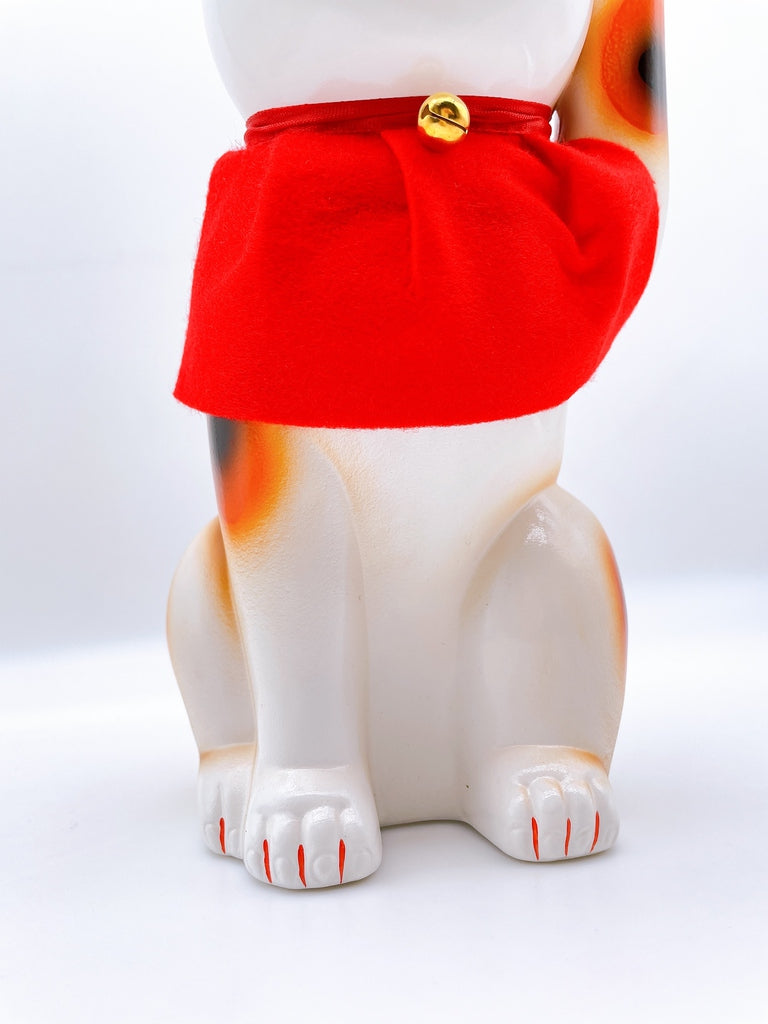 日本常滑祝賀招財貓 白色