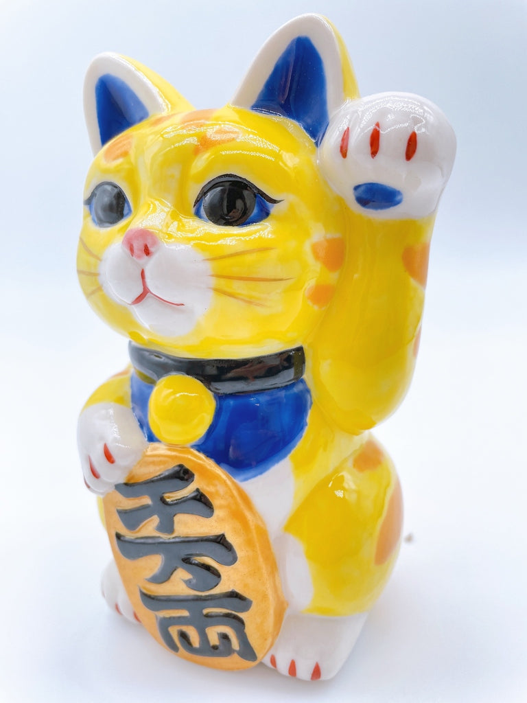 日本清水燒招財貓 虎紋