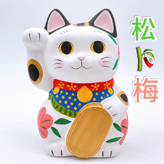 日本谷中堂招財貓 松竹梅