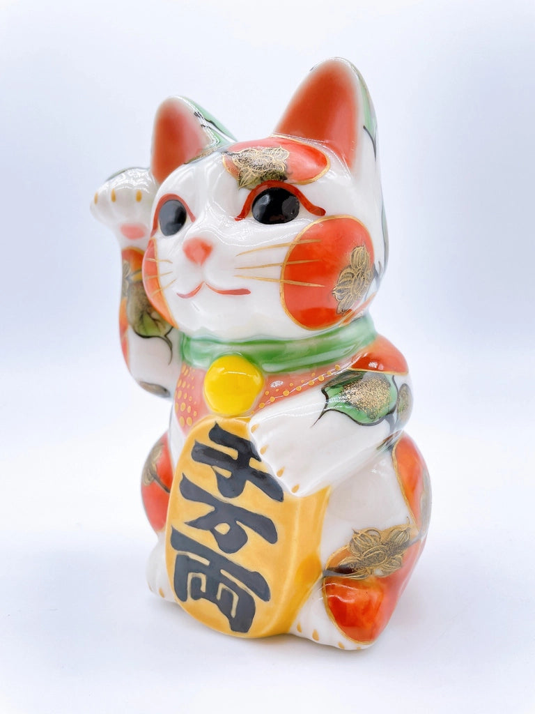日本清水燒招財貓 柿