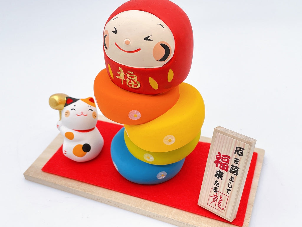 日本厄運除落福來招財貓達摩 套裝