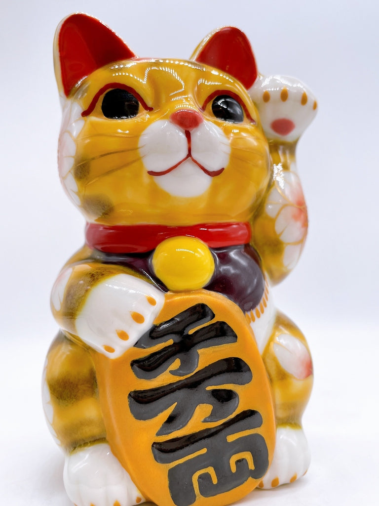 日本清水烧招财猫虎樱