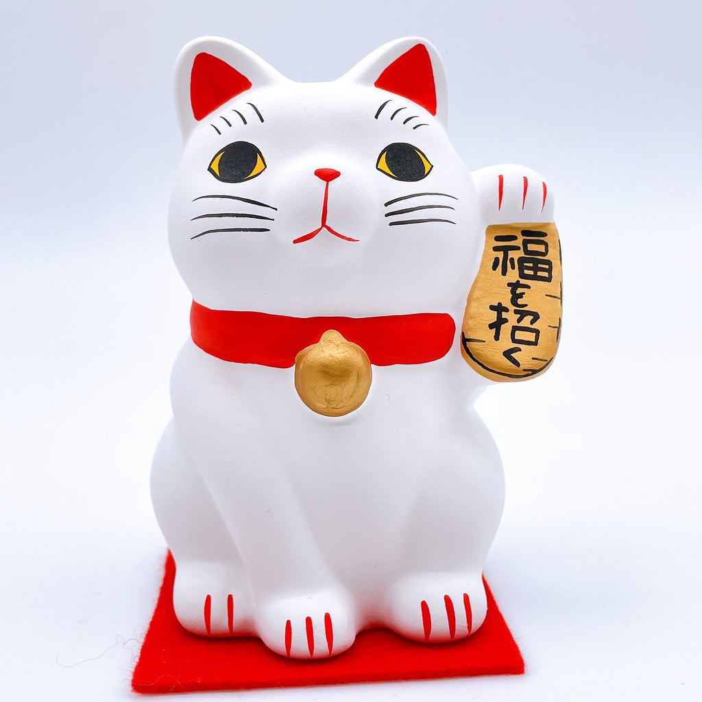 日本谷中堂招財貓 黑白