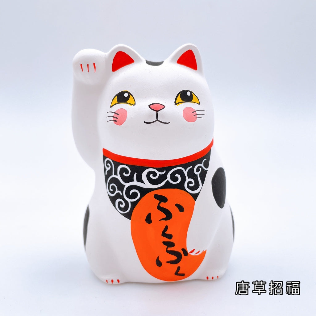日本谷中堂彩色招財貓 唐草系列