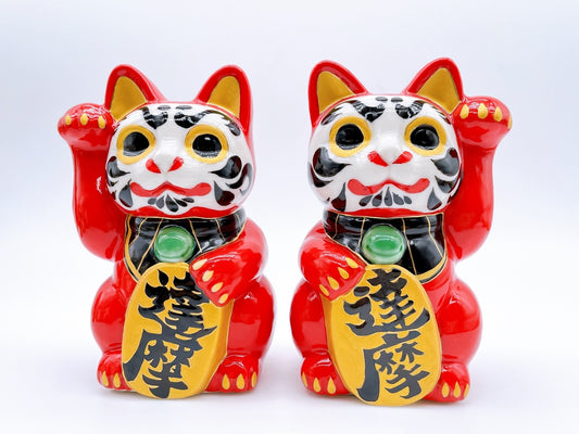 日本清水燒招財貓 達摩