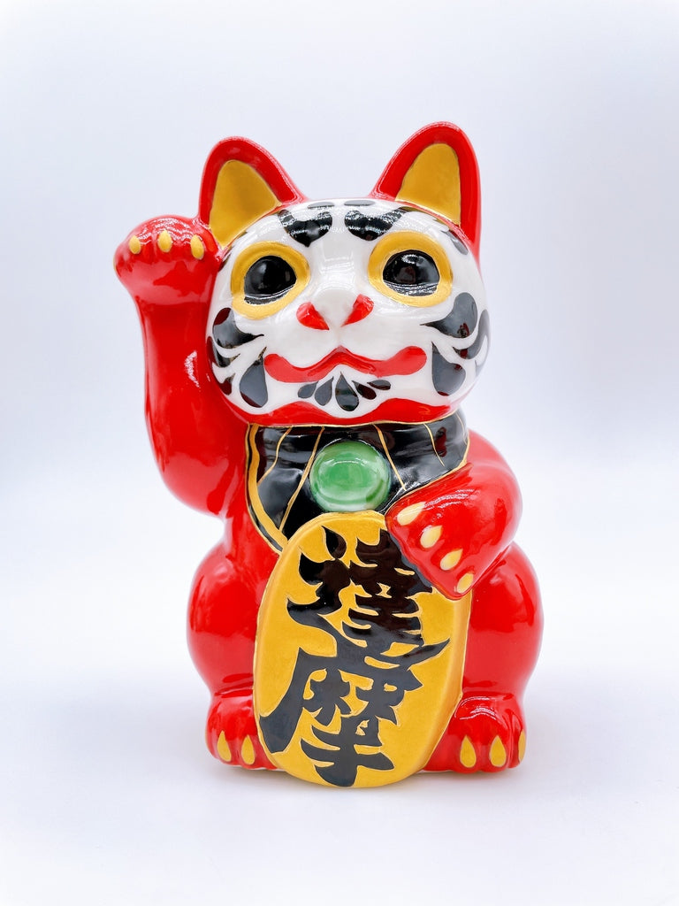 日本清水烧招财猫达摩